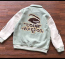 Jaqueta Louis Vuitton Leather and Wool Varsity