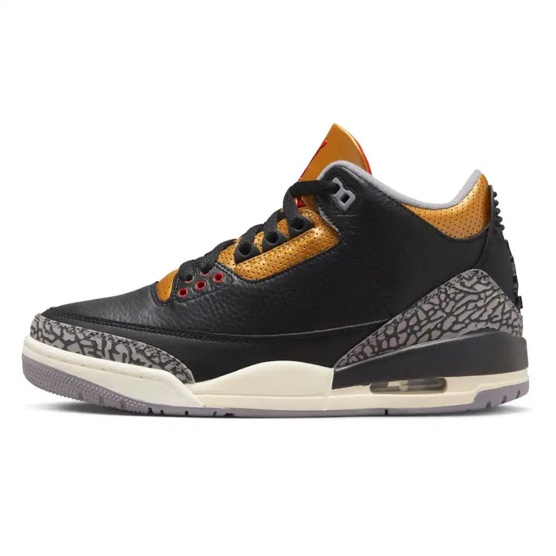 Air Jordan 3 Black Gold - DRIP DOS ARTISTAS 