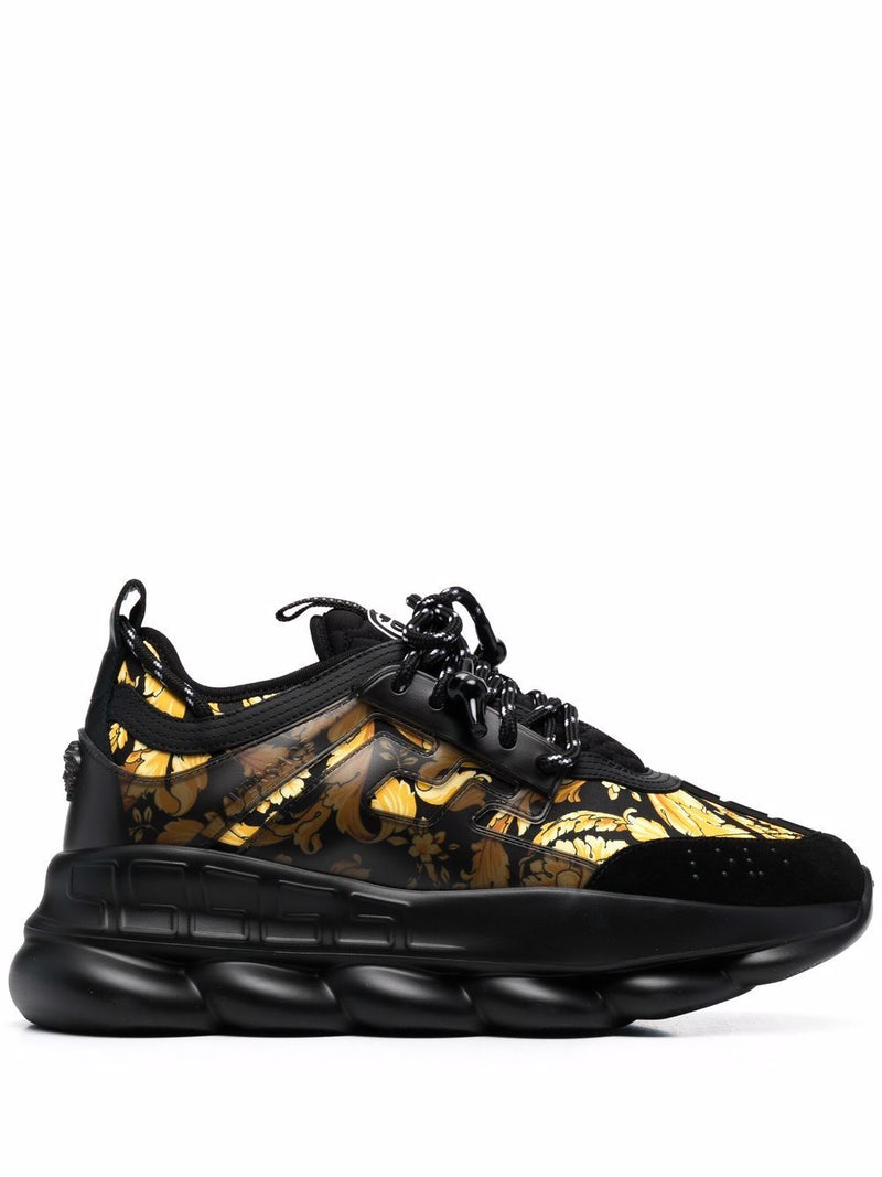 Versace Tênis Chain Reaction Com Solado Chunky - DRIP DOS ARTISTAS 