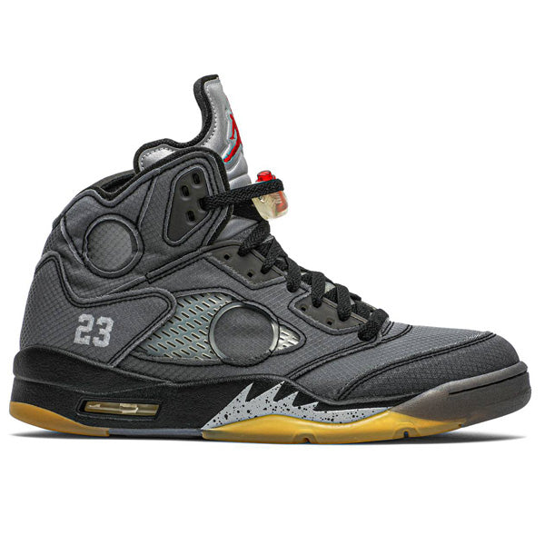 Off-White x Air Jordan 5 Black Metallic - DRIP DOS ARTISTAS 
