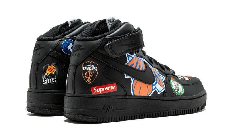 Nike Air Force 1 Mid Supreme NBA BlacK - DRIP DOS ARTISTAS 