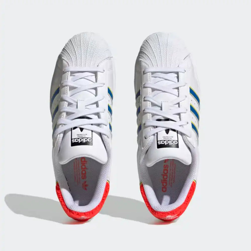 adidas Superstar Cloud White Bright Royal - DRIP DOS ARTISTAS 