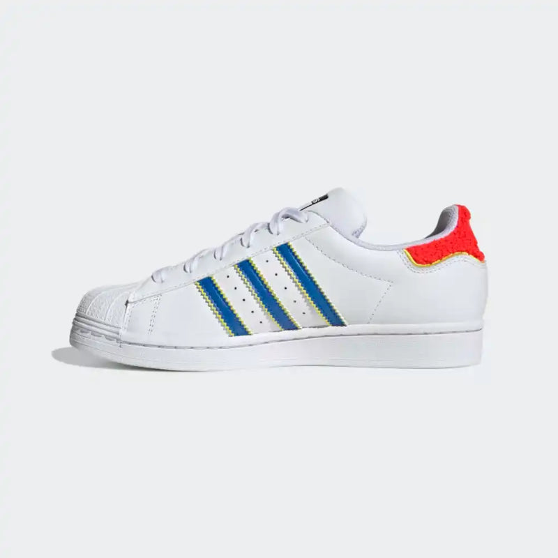 adidas Superstar Cloud White Bright Royal - DRIP DOS ARTISTAS 