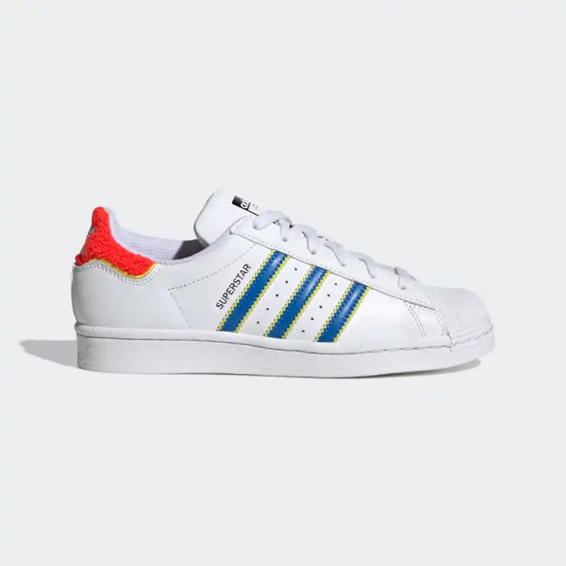 adidas Superstar Cloud White Bright Royal - DRIP DOS ARTISTAS 