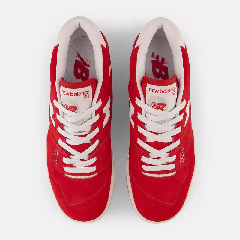 New Balance 550 Suede Pack Team Red - DRIP DOS ARTISTAS 