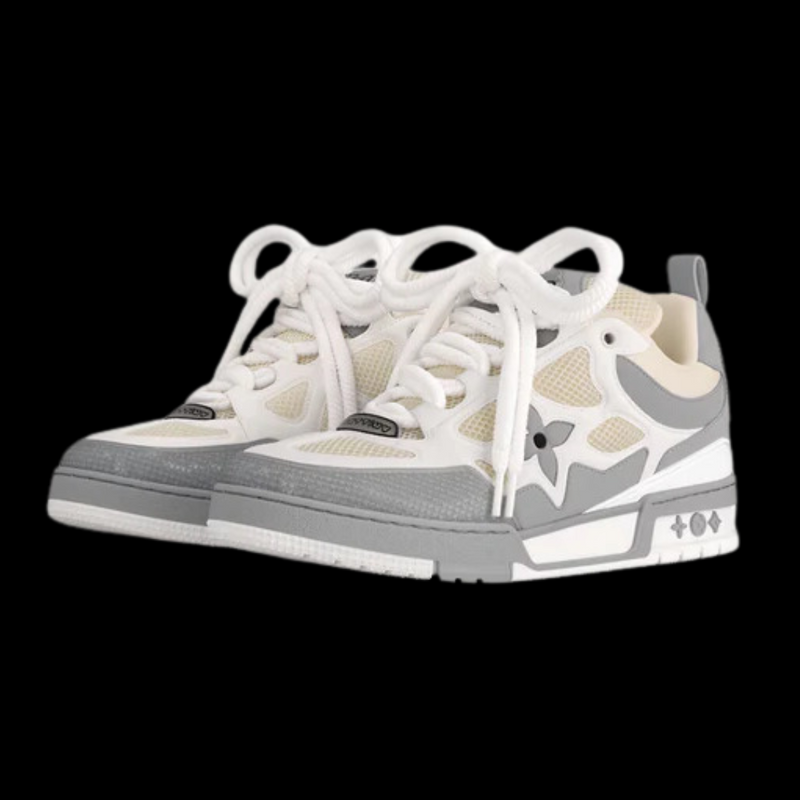 louis vuitton skate cinza claro