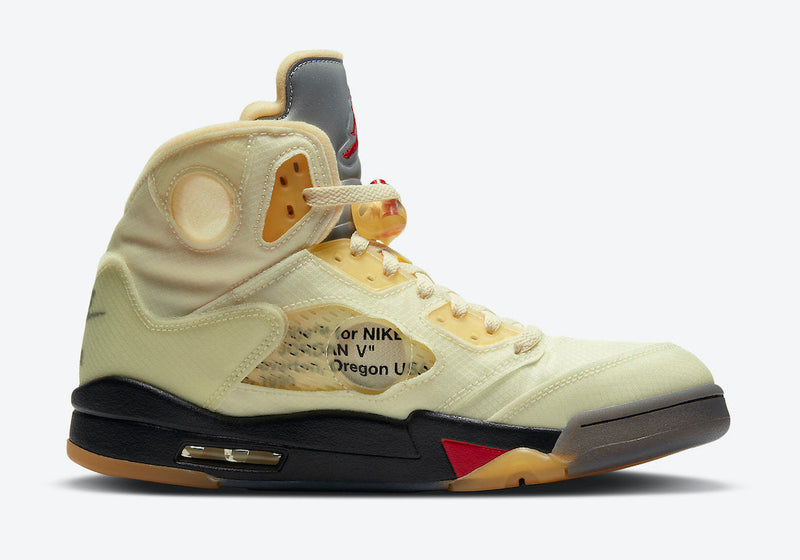 Off-White x Air Jordan 5 Sail - DRIP DOS ARTISTAS 