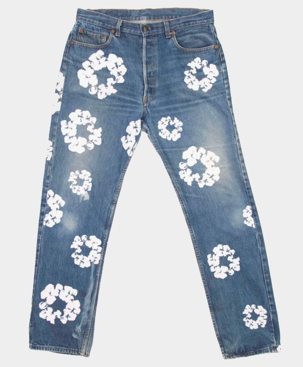DENIM TEARS x LEVI'S - Calça Jeans Cotton Wreath "Azul"