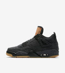 Levi's x Air Jordan 4 Retro Black - DRIP DOS ARTISTAS 