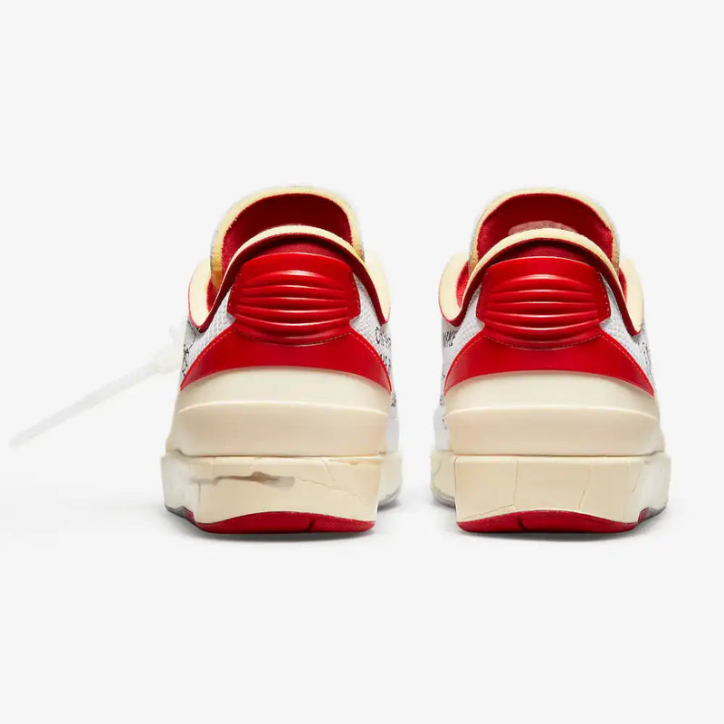 Off-White x Air Jordan 2 Low White and Varsity Red - DRIP DOS ARTISTAS 