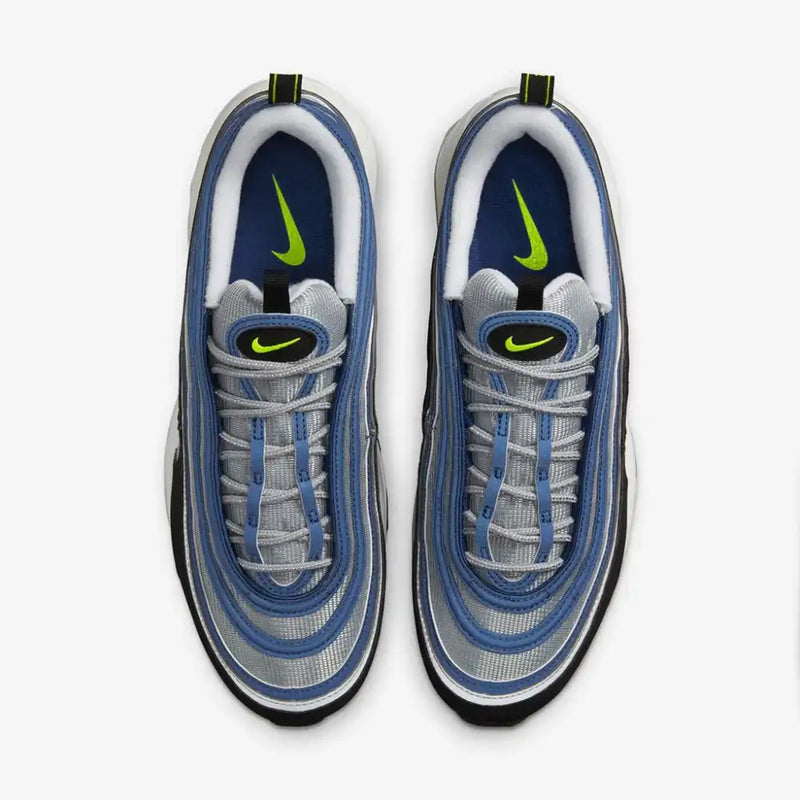 Nike Air Max 97 Atlantic Blue and Voltage Yellow - DRIP DOS ARTISTAS 