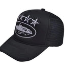 Boné Corteiz 4Starz Alcatraz Trucker Black