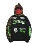 Moletom BAPE Bmx Mask Full Zip Hoodie