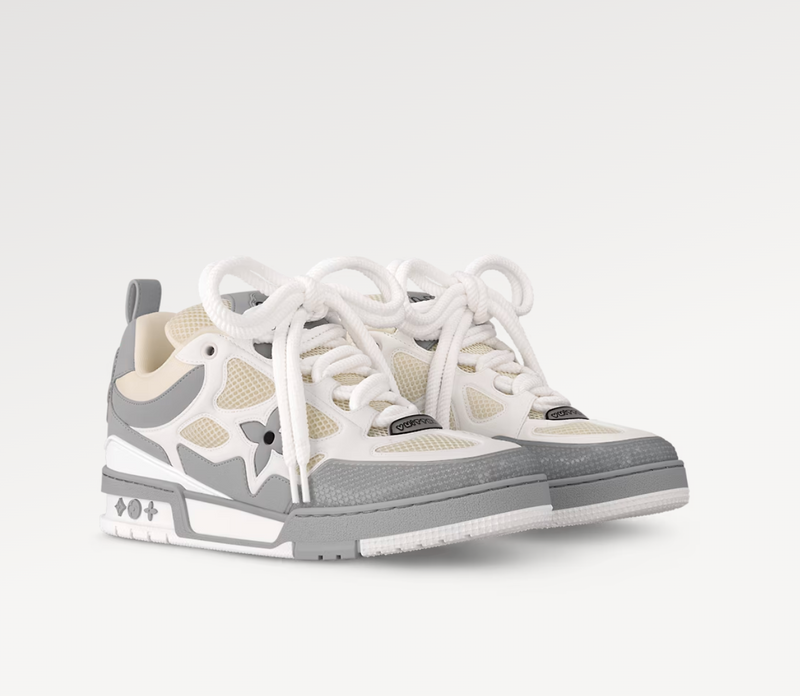 louis vuitton skate cinza claro