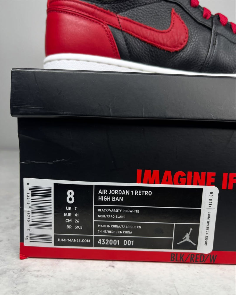 OFERTA LIMITADA - Nike AJ1 Retro Bred (Banned)