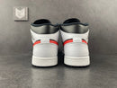 Air Jordan 1 Mid Black Chile Red White - DRIP DOS ARTISTAS 