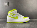 Jordan 1 Mid White Lime (W) - DRIP DOS ARTISTAS 