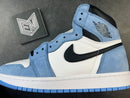 Air Jordan 1 Retro High White University Blue Black - DRIP DOS ARTISTAS 