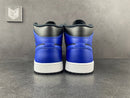 Air Jordan 1 Mid Hyper Royal Tumbled Leather - DRIP DOS ARTISTAS 