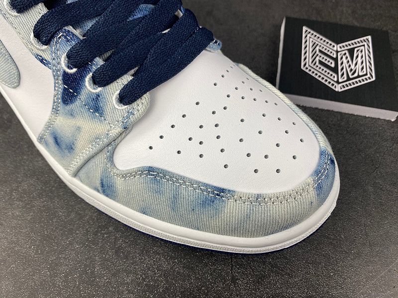 Jordan 1 Low Washed Denim - DRIP DOS ARTISTAS 
