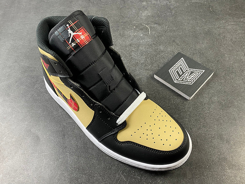 Air Jordan 1 Mid Tartan Swoosh - DRIP DOS ARTISTAS 