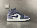 Jordan 1 Mid Obsidian Sanded Purple - DRIP DOS ARTISTAS 