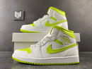 Jordan 1 Mid White Lime (W) - DRIP DOS ARTISTAS 