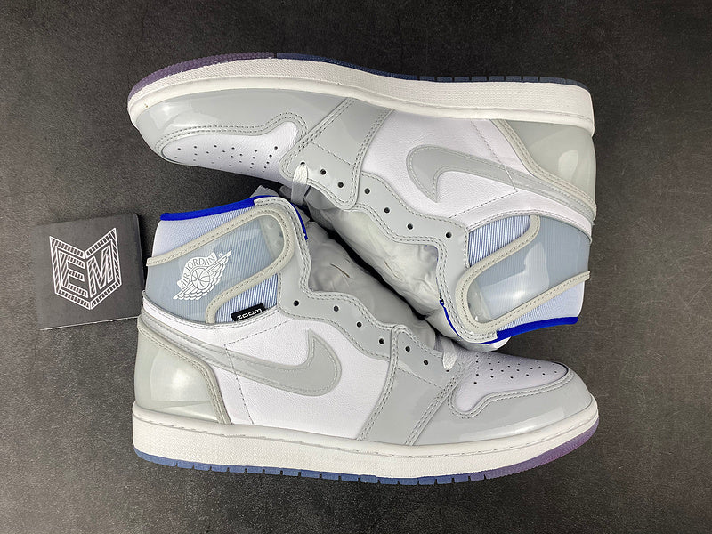 Air Jordan 1 Retro High Zoom White Racer Blue - DRIP DOS ARTISTAS 