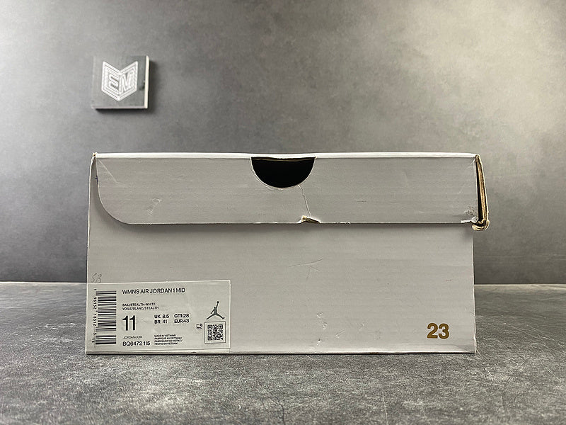 Jordan 1 Mid Stealth (W) - DRIP DOS ARTISTAS 