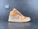 Air Jordan 1 Mid Apricot Orange - DRIP DOS ARTISTAS 