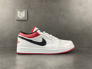 Jordan 1 Low White University Red Black - DRIP DOS ARTISTAS 