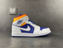 Jordan 1 Mid Royal Blue Laser Orange - DRIP DOS ARTISTAS 
