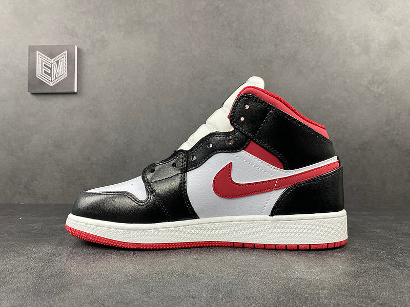Air Jordan 1 Mid Gym Red Black White - DRIP DOS ARTISTAS 