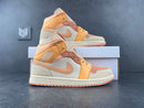 Air Jordan 1 Mid Apricot Orange - DRIP DOS ARTISTAS 