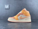 Air Jordan 1 Mid Apricot Orange - DRIP DOS ARTISTAS 