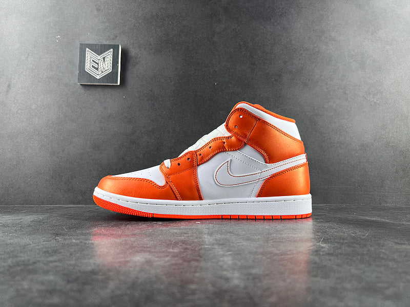 Air Jordan 1 Mid Metallic Orange - DRIP DOS ARTISTAS 