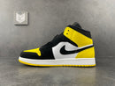 Jordan 1 Mid Yellow Toe Black - DRIP DOS ARTISTAS 