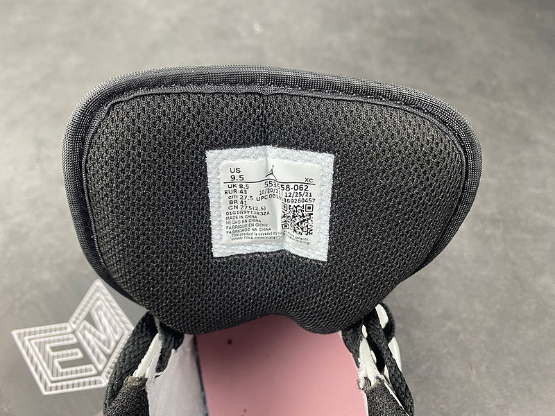 Jordan 1 Low Black Grey Pink - DRIP DOS ARTISTAS 