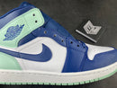 Jordan 1 Mid Mystic Navy Mint Foam - DRIP DOS ARTISTAS 