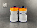 Jordan 1 Mid Royal Blue Laser Orange - DRIP DOS ARTISTAS 