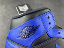 Air Jordan 1 Mid Hyper Royal Tumbled Leather - DRIP DOS ARTISTAS 
