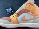 Air Jordan 1 Mid Apricot Orange - DRIP DOS ARTISTAS 