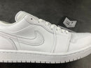 Jordan 1 Low Triple White Tumbled Leather - DRIP DOS ARTISTAS 