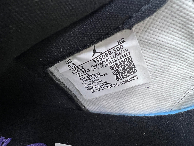 Air Jordan 1 Retro High Court Purple White - DRIP DOS ARTISTAS 