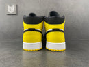Jordan 1 Mid Yellow Toe Black - DRIP DOS ARTISTAS 