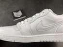 Jordan 1 Low Triple White Tumbled Leather - DRIP DOS ARTISTAS 