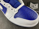 Jordan 1 Mid Royal Blue Laser Orange - DRIP DOS ARTISTAS 