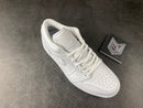 Jordan 1 Low Triple White Tumbled Leather - DRIP DOS ARTISTAS 