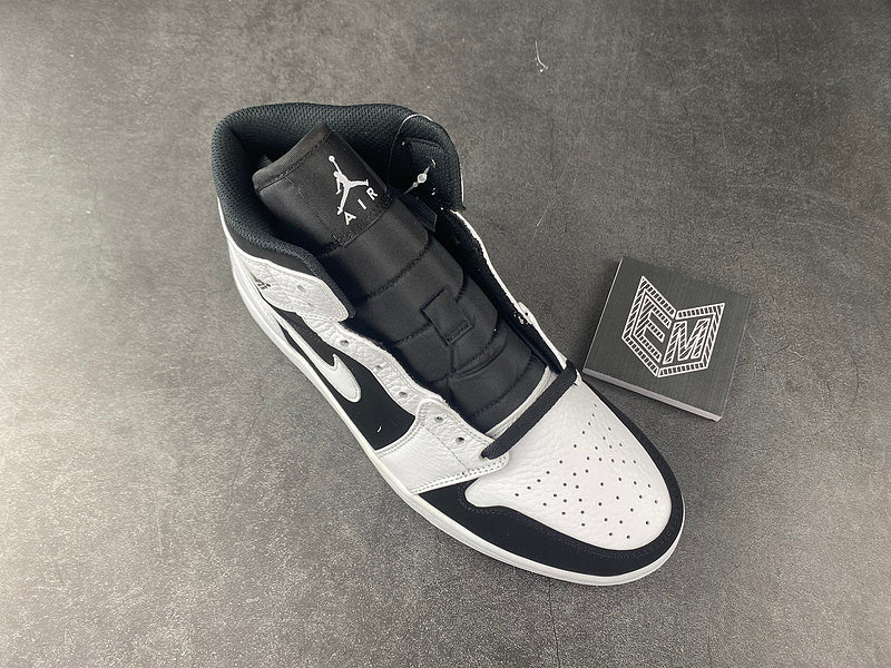 Jordan 1 Mid White Black - DRIP DOS ARTISTAS 