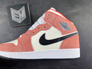 Air Jordan 1 Mid SE Orange Suede (GS) - DRIP DOS ARTISTAS 